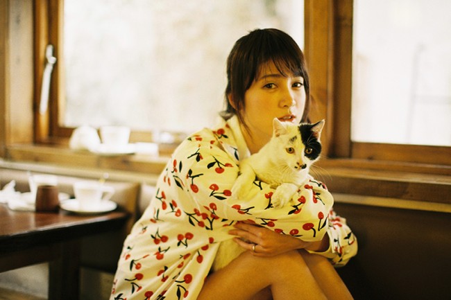 茶猫书花与少女