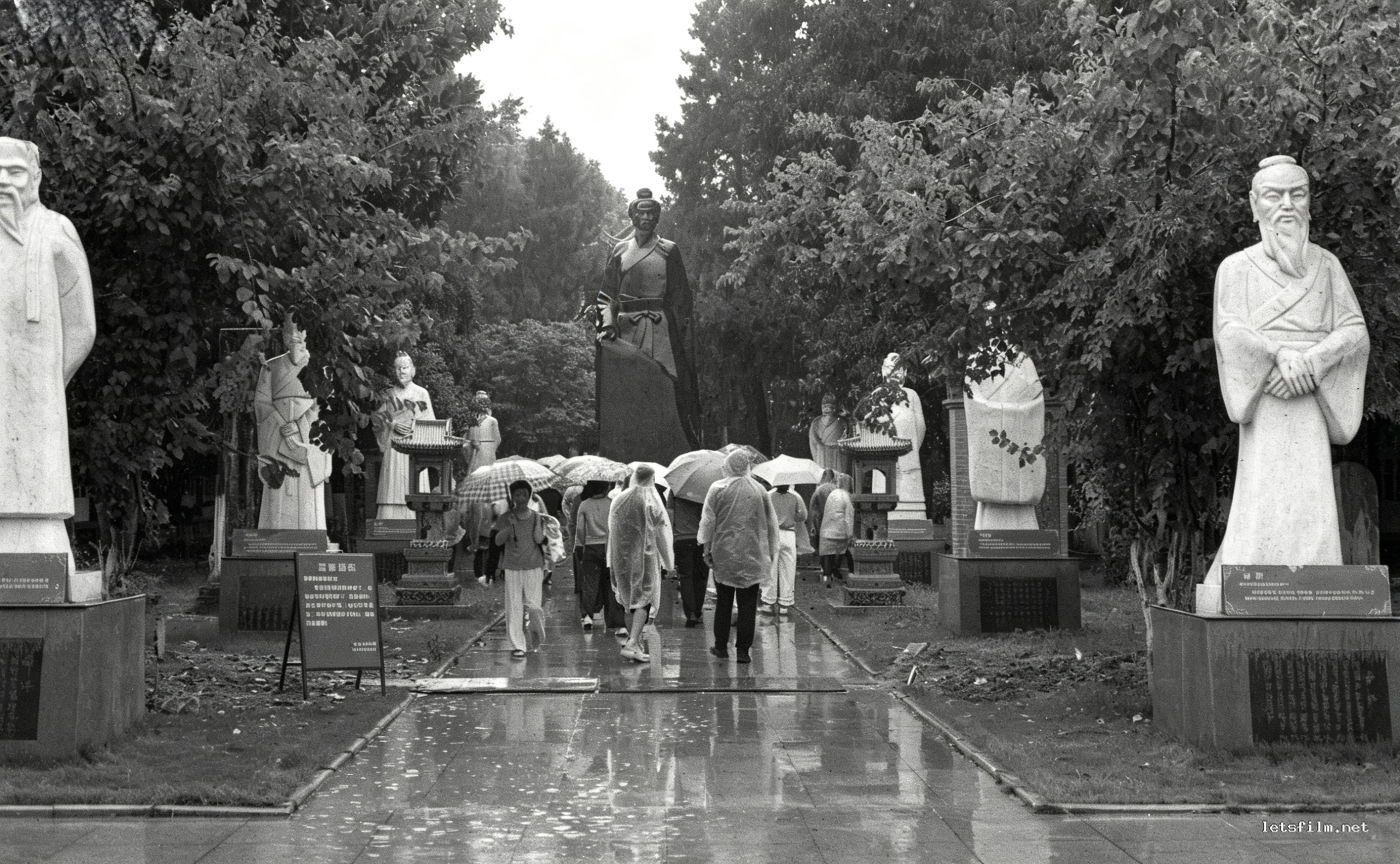 雨中拜谒医圣张仲景